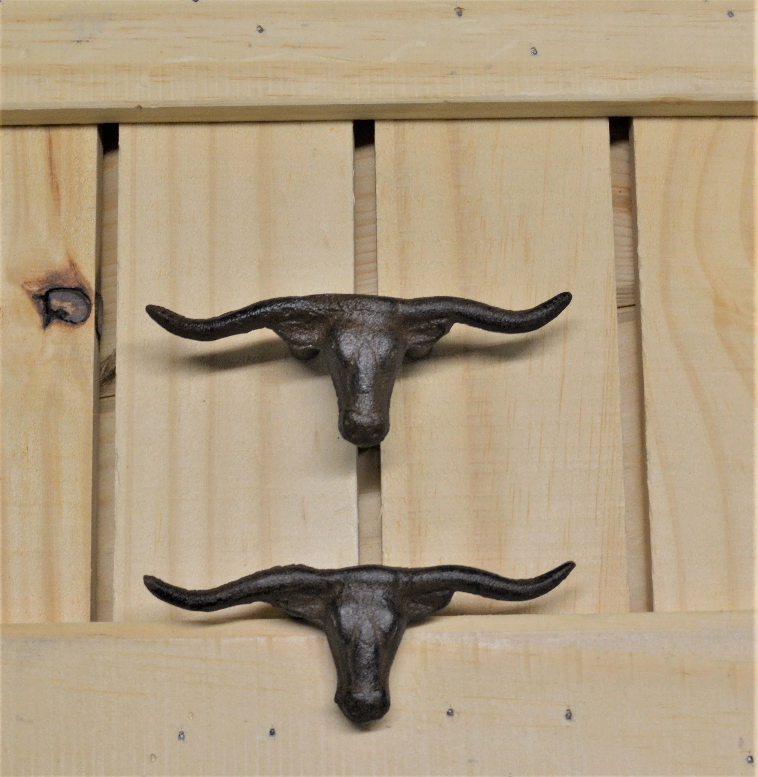 12-Pack Star Ring Cabinet Knobs – Rustic Cast Iron – Texas Western Style