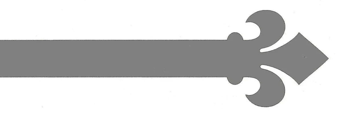 Dunmow Crest Fleur De Lis Iron Work - 319 - Old West Iron