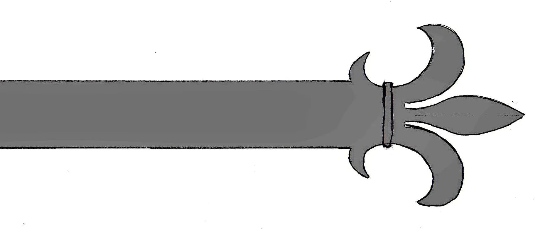 Egyptian Fleur De Lis Iron Work - 315 - Old West Iron