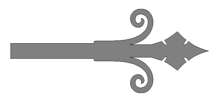 Old California Hacienda Iron Work - 346