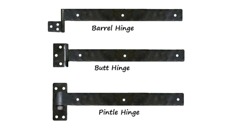 XL Functioning Hinge Straps – Hand-Forged, Fully Functional Hardware