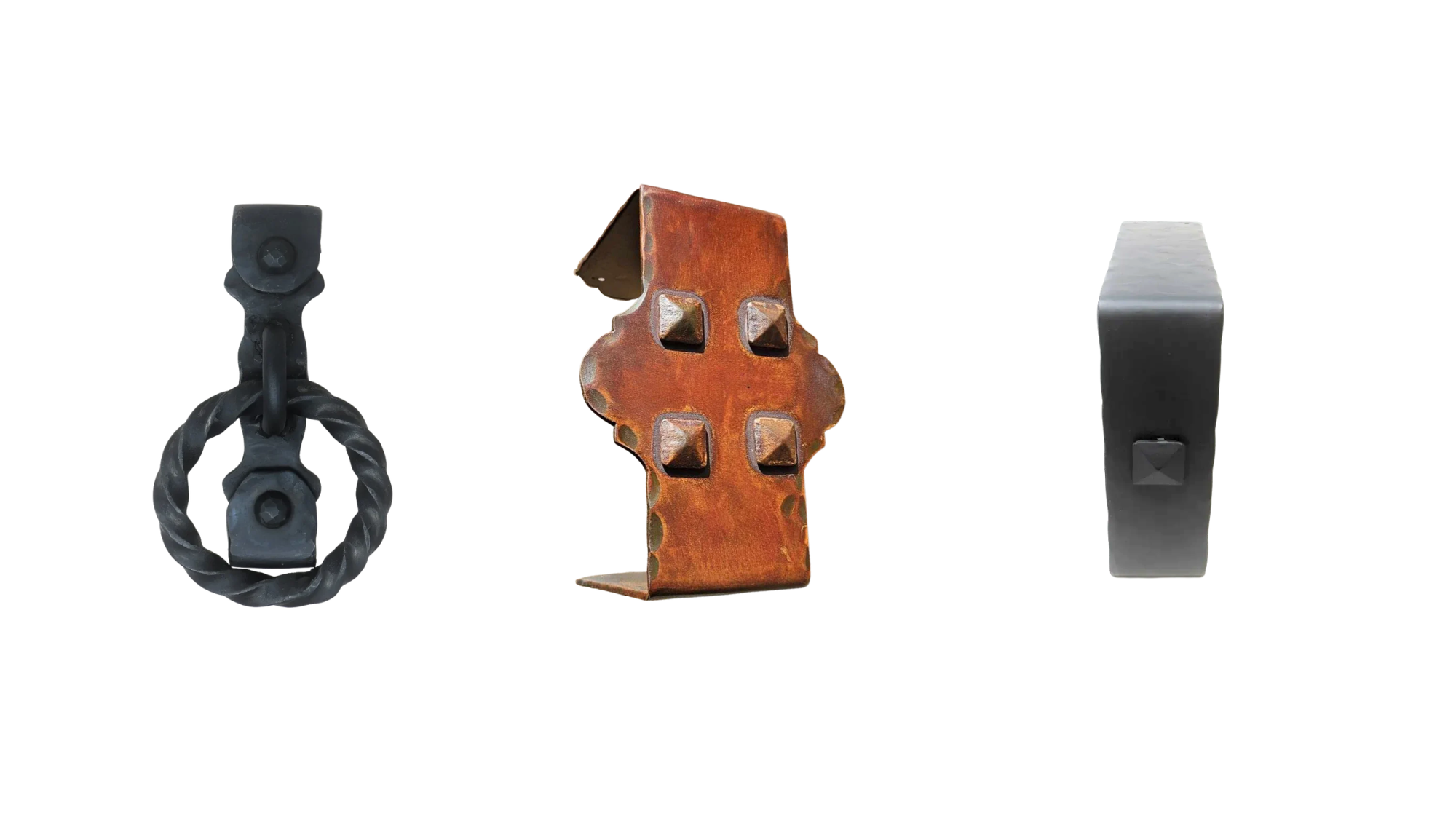 Mantel Straps | Hand Forged Iron U-Straps
