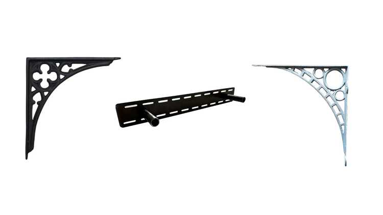 Hand Forged Shelf Brackets / Small Corbels & Rustic Shelf Brackets