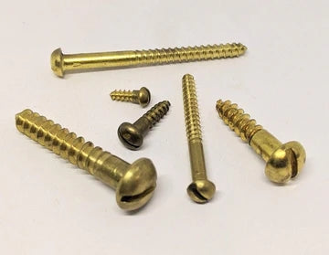 #0 X 5/16" SRH Wood Screws, Brass