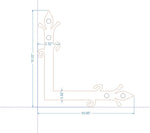 Old English Castle Iron "L" Strap