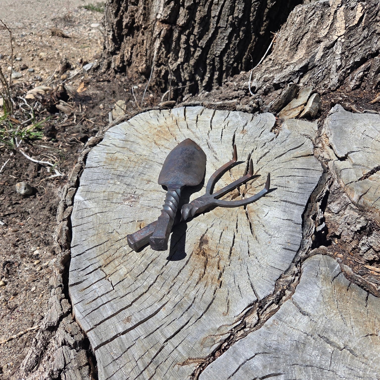 Hand Forged Gardening Tool Set