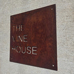 Enseigne d'entrée personnalisée - Rectangulaire