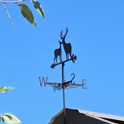 Mini Buck & Doe Weathervane – Small Roof Weathervane