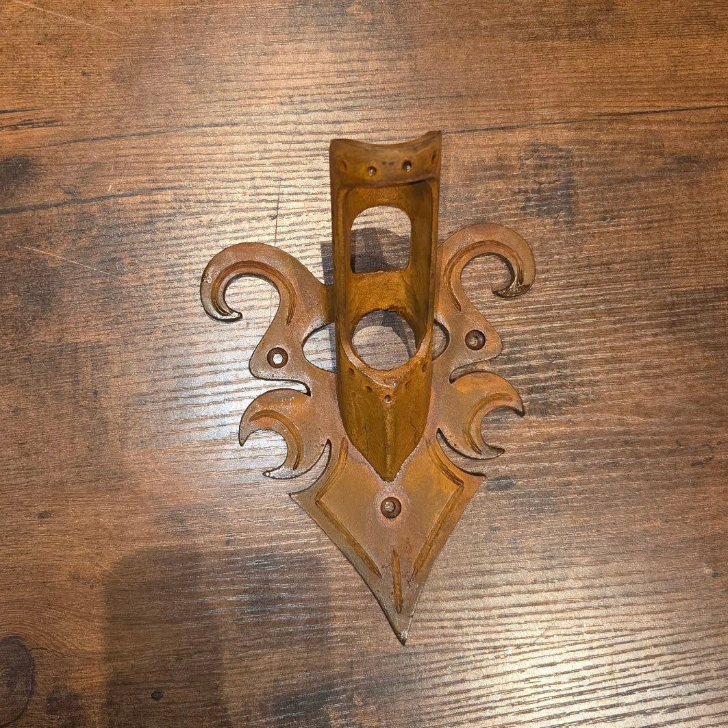 Hand Forged Decorative Iron Flag Mount Bracket