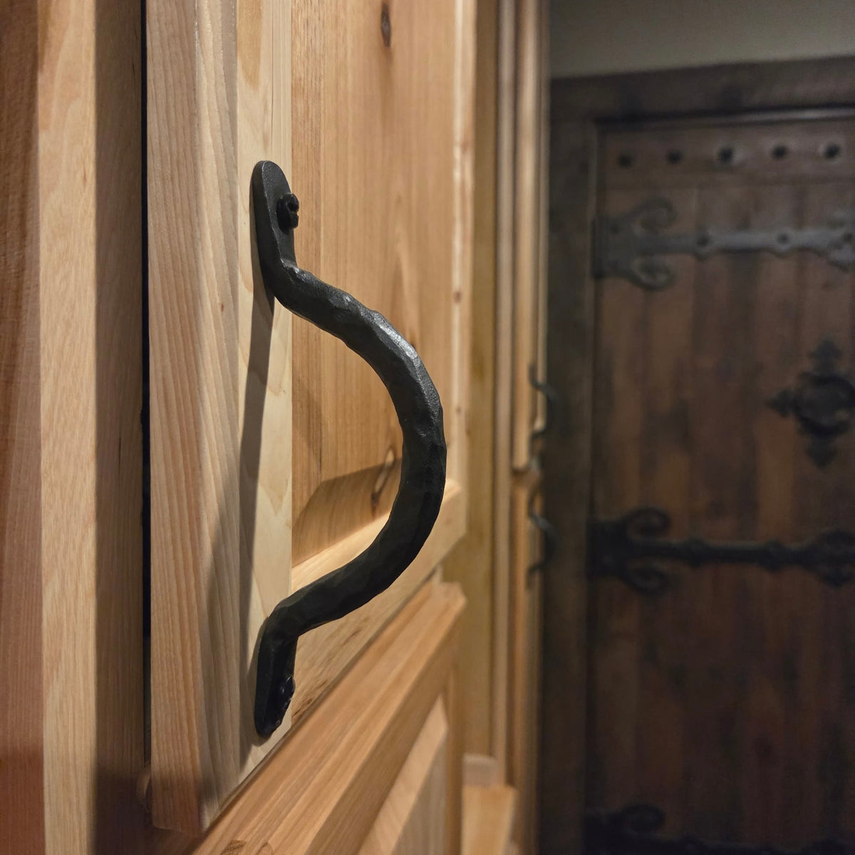 14th Century Wrought Iron Cabinet Handle