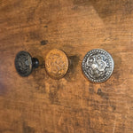Embossed Round Iron Cabinet Knob