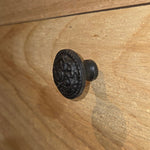 Embossed Round Iron Cabinet Knob