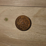 Embossed Round Iron Cabinet Knob