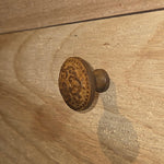 Embossed Round Iron Cabinet Knob