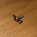 #6 x 3/4 Silicone Bronze Oval Head Decorative Screws (Four Pack)