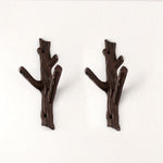 Tree Branch Cast Iron Wall Hooks