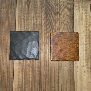 Finish Color Sample Kit (2) - Rust Finishes - Natural Rust - Rusty Metal / 3" x 3" / Smooth