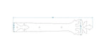 Roman Acanthus Wrought Iron Garage Door Dummy Hinge Strap