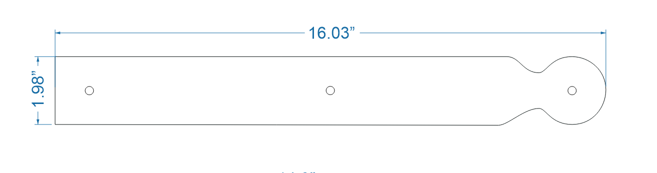 Revolutionary Iron Functioning Hinge Strap