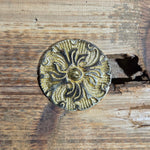 Victorian Bloom Brass Rosette - 2 1/2"