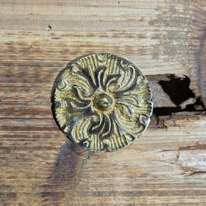 Victorian Bloom Brass Rosette - 2 1/2" - Old West Iron
