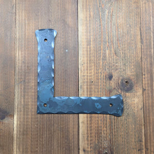 Traditional Tuscan Iron "L" Plate - 8" x 8"
