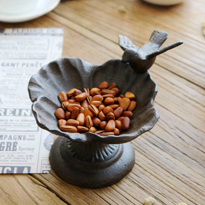 Vintage European Iron Bird Feeder