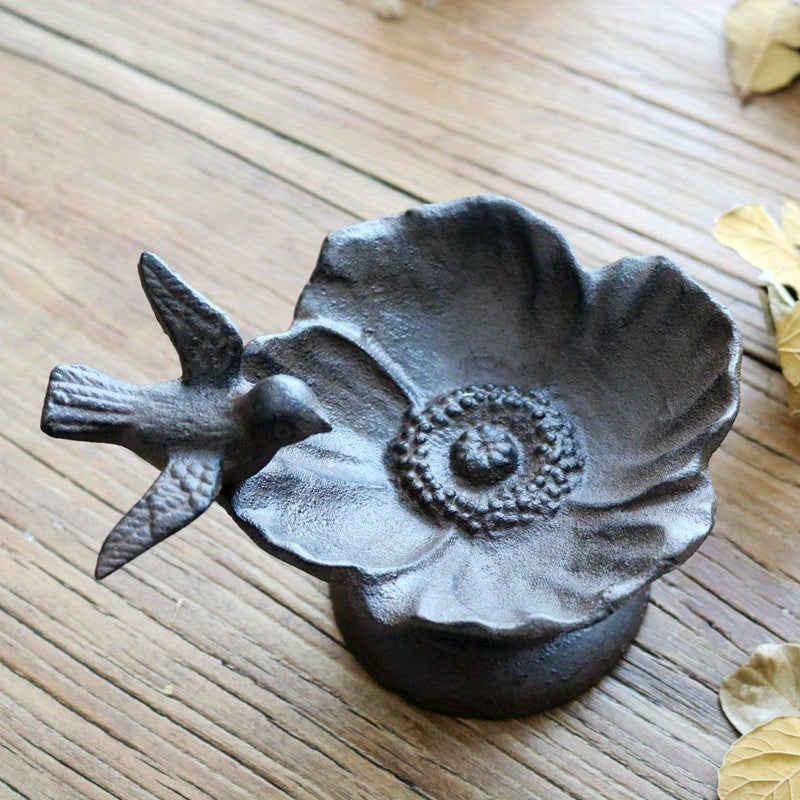 Vintage European Iron Bird Feeder