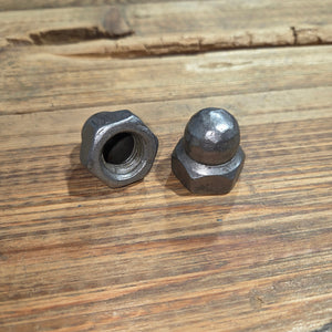 3/4" High Profile Hammered Acorn Nut - Black