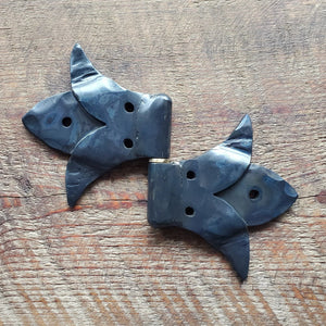 Babylonian Fleur De Lis Iron Hinge - Old West Iron