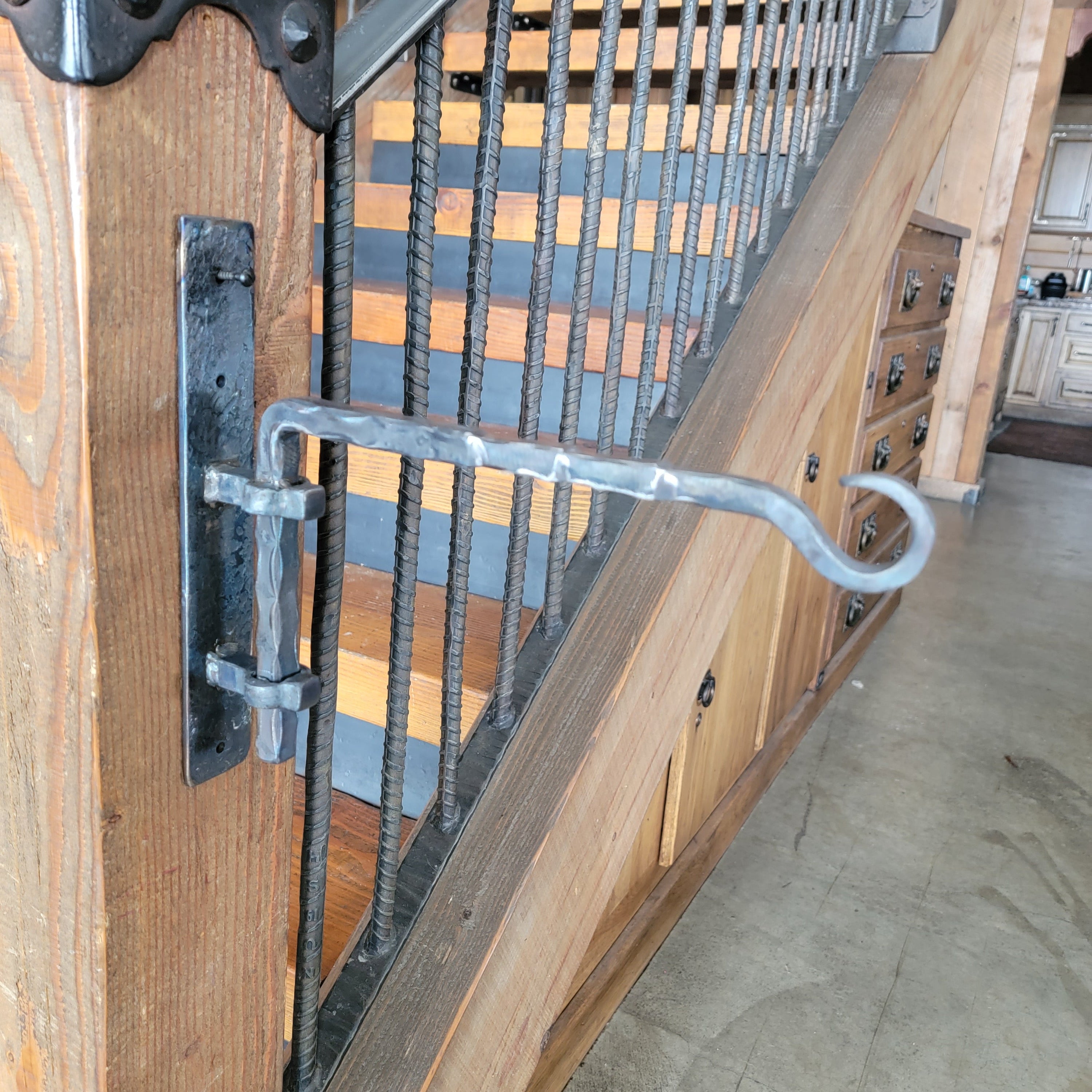 Rustic Hand Forged Metal Plant Hanger