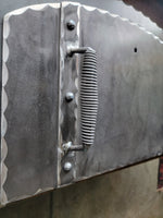 Puerta de horno de pizza con bisagras arqueadas mediterráneas