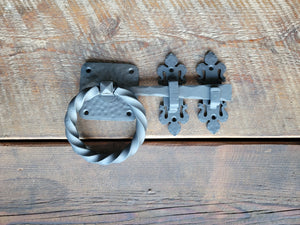Spanish Mission Iron Ring Latch - Old West Iron