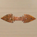 Plaque droite en fer à pointe de flèche authentique