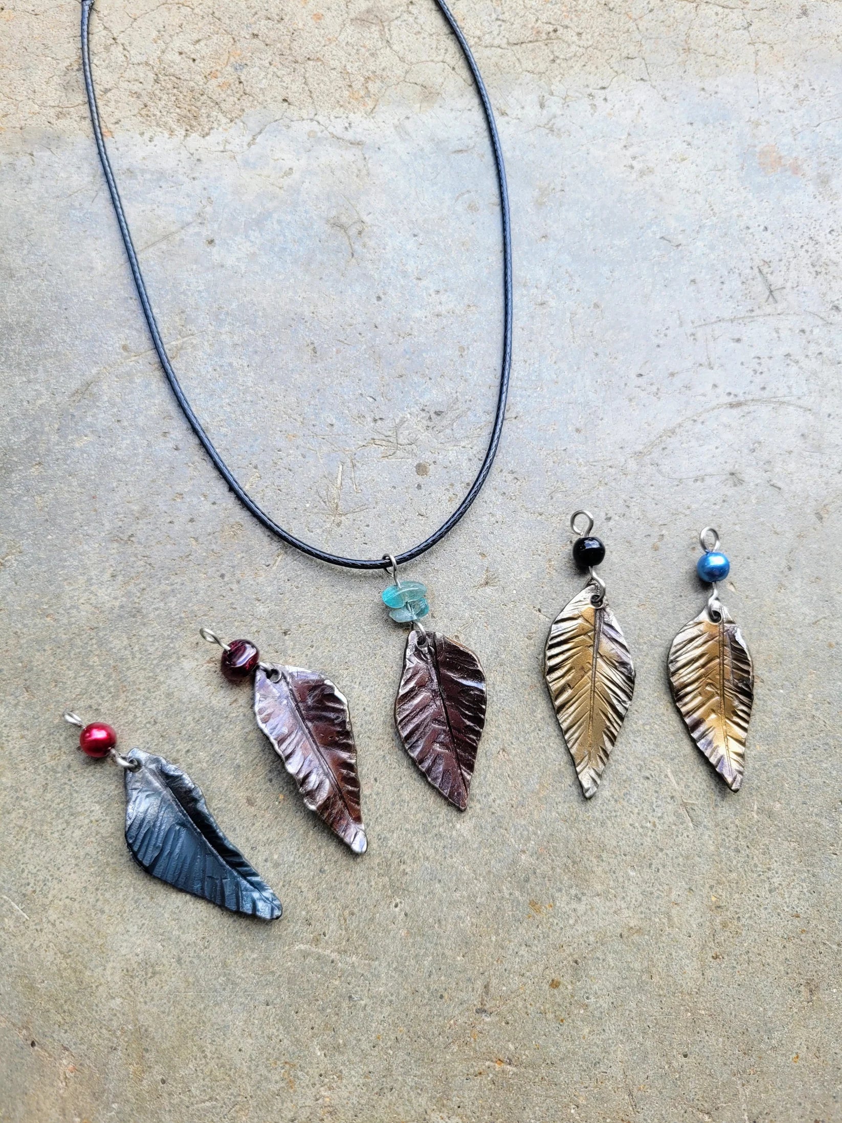 Forged Leaf Necklace