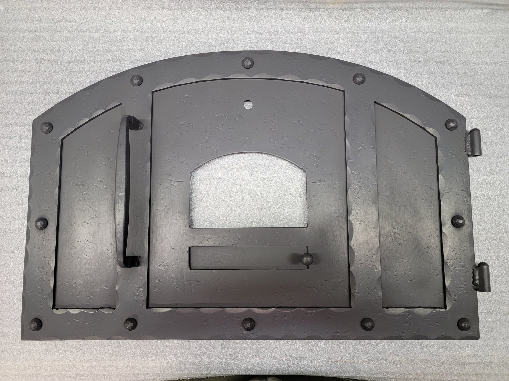 Rustic Arched Hinged Pizza Oven Door