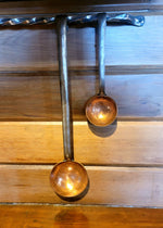 Copper Egg Spoon Set with Hook Handles