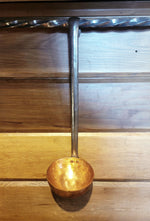 Louche en cuivre martelé pur de 6 oz