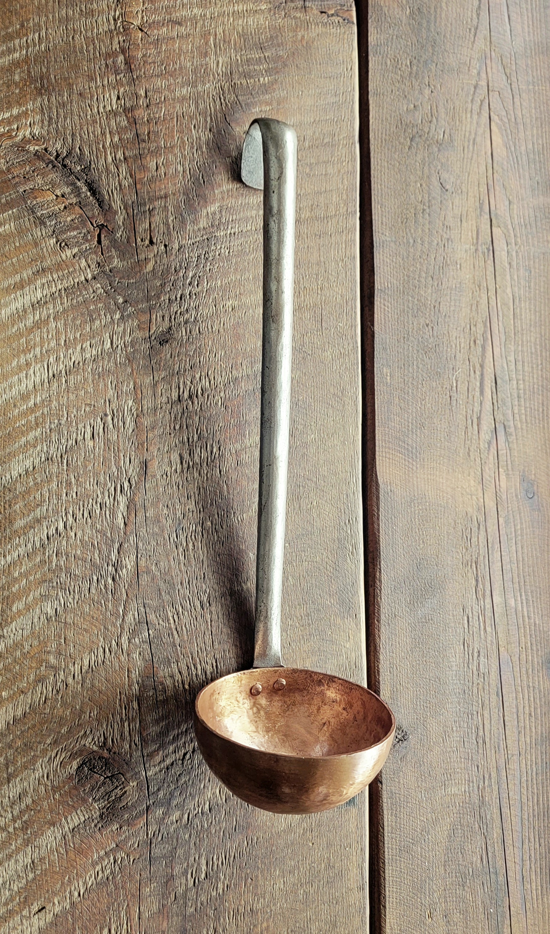 Pure Copper Soup Ladle with Steel Handle Ladles Kitchen Accessories