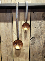 Copper Egg Spoon Set with Hook Handles