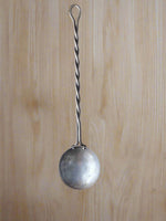 Hand Forged Twisted Steel Egg Spoon