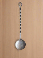 Hand Forged Twisted Steel Egg Spoon