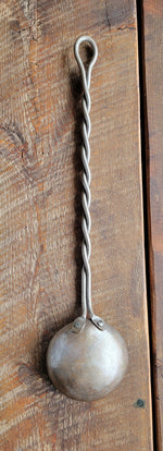 Hand Forged Twisted Steel Egg Spoon Kitchen Accessories