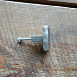 Square Hammered Modern Cabinet Knob