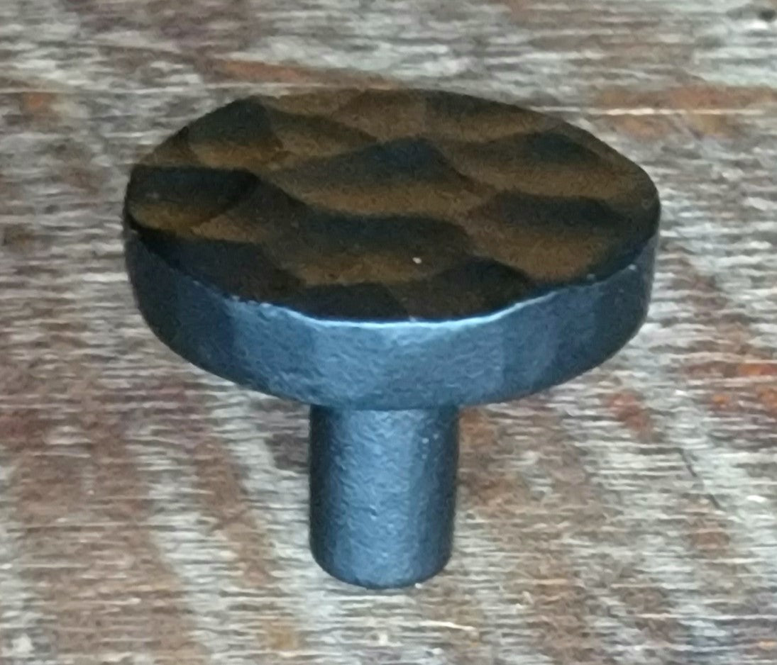 Round Hammered Modern Cabinet Knob