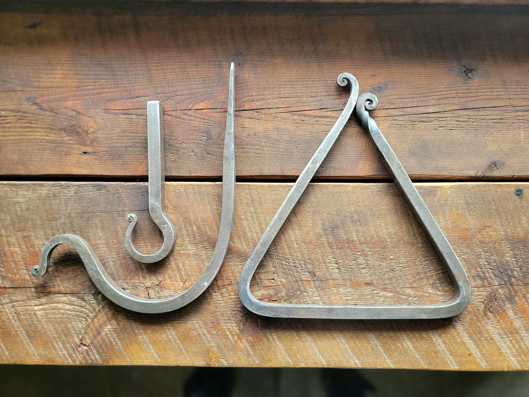 Hand Forged Iron Dinner Triangle
