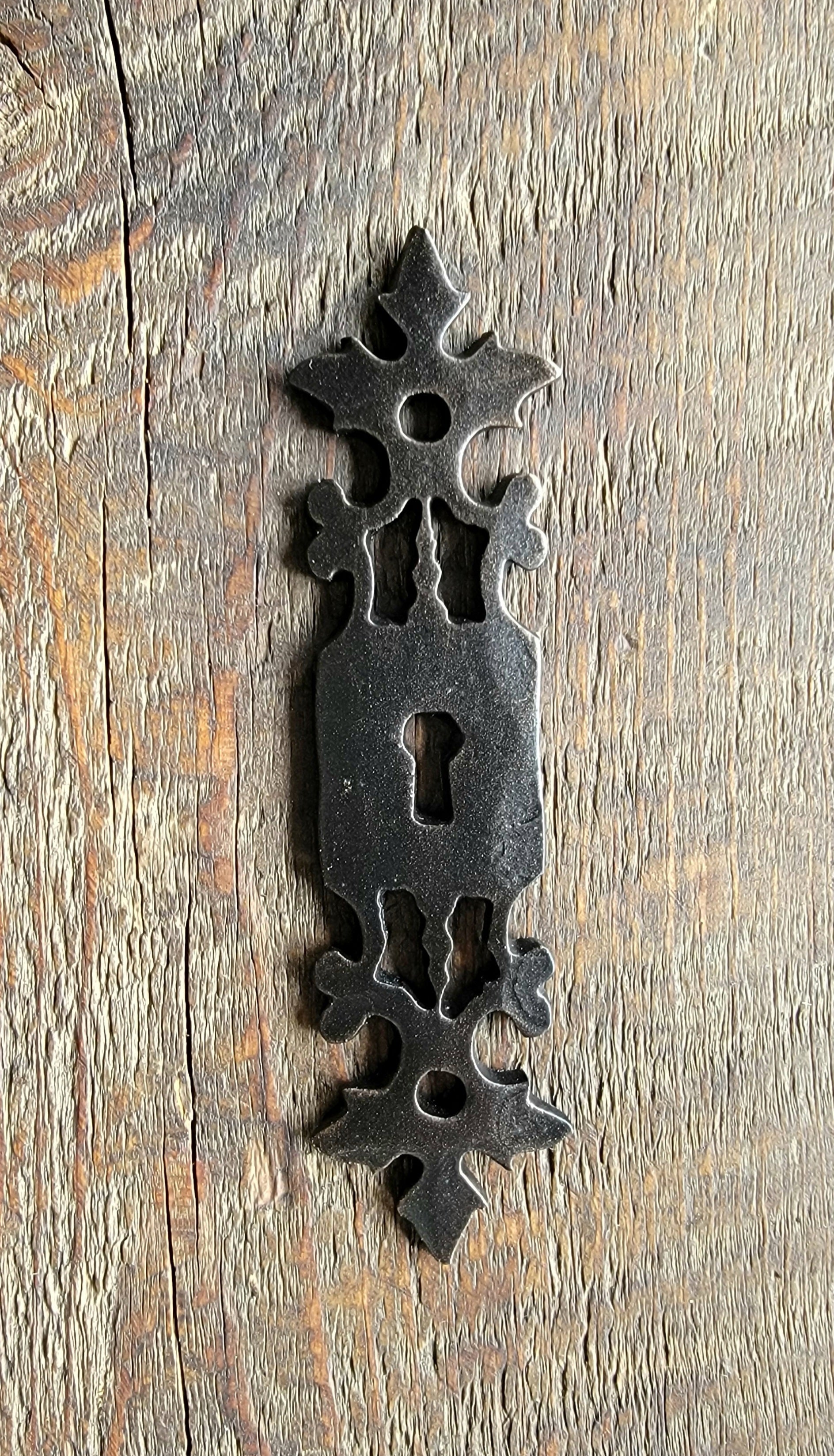German Castle Iron Escutcheon Plate