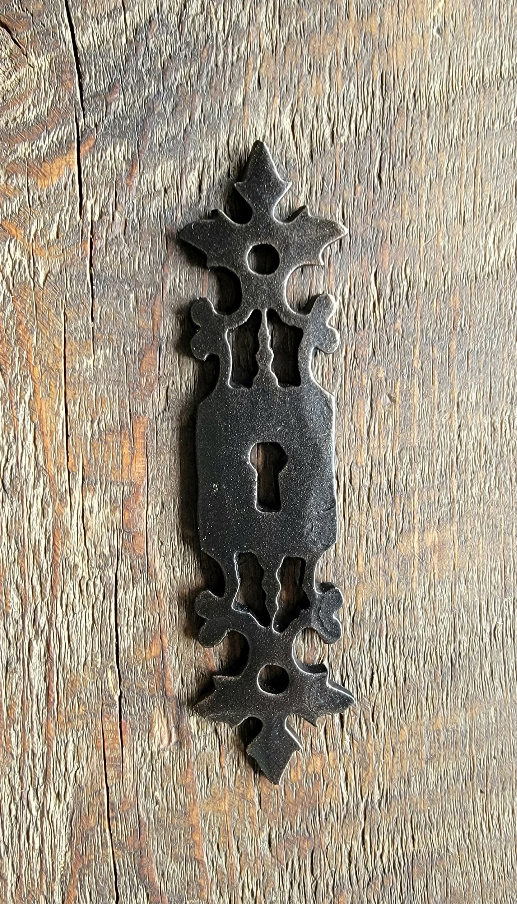 German Castle Iron Escutcheon Plate