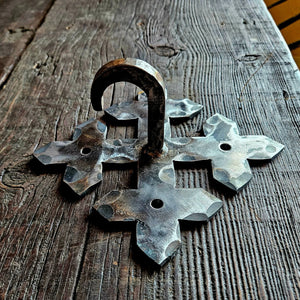Medieval Reconquista Square Hook Anchor Plate - Old West Iron