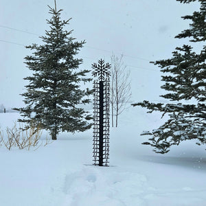 Snow Flake Snow Gauge - Old West Iron